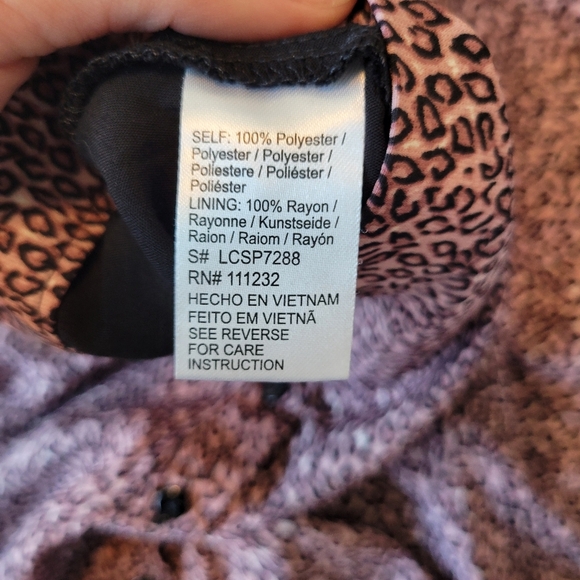 Urban Outfitters Millie Pink Black Leopard Print Button Front Mini Skirt - Picture 4 of 7